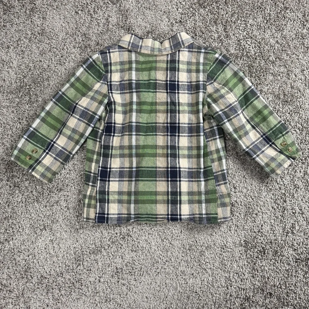 VTG Baby GAP Boys Jacket 2-3 Years Plaid Seersucker Old Money‎ Preppy Blazer